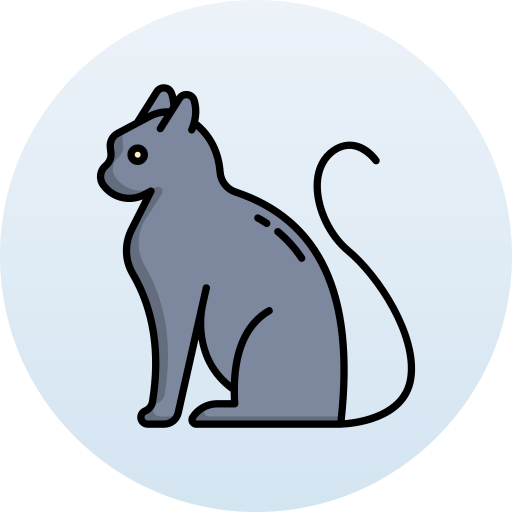 gatto nero Generic Circular icona