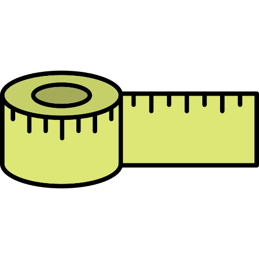 maßband Generic Thin Outline Color icon