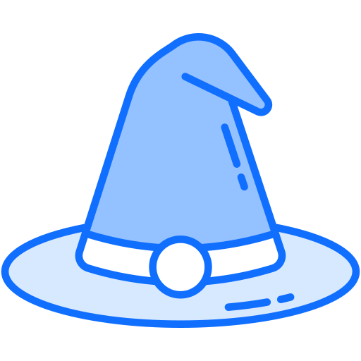 Шляпа ведьмы Generic Blue иконка