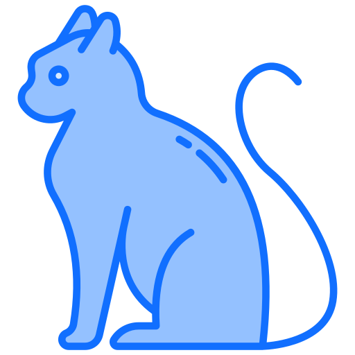 gato negro Generic Blue icono