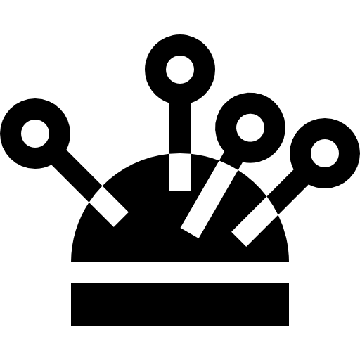 aguja Basic Straight Filled icono