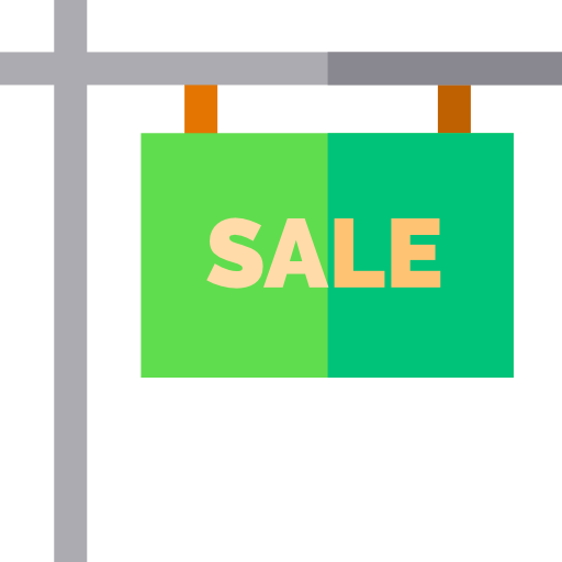 Sale Basic Straight Flat icon