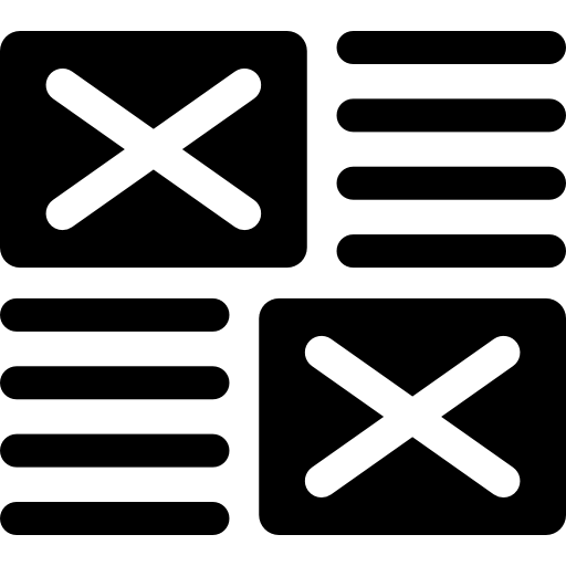 wireframe Basic Rounded Filled icono