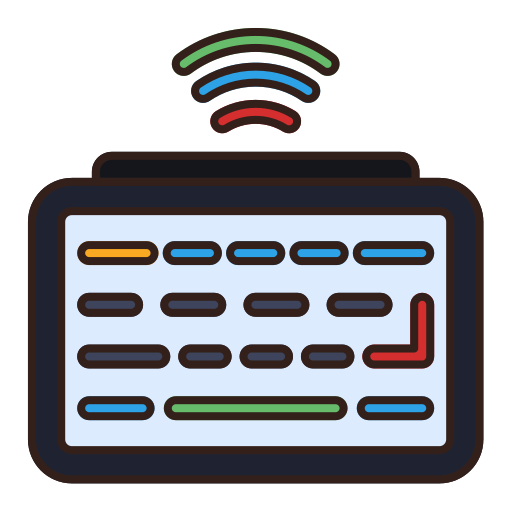 ワイヤレスキーボード Generic Outline Color icon