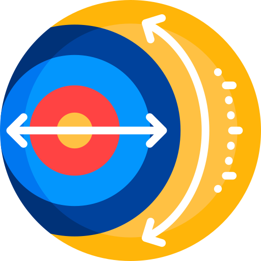 objetivo Detailed Flat Circular Flat icono
