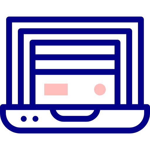banca en línea Detailed Mixed Lineal color icono