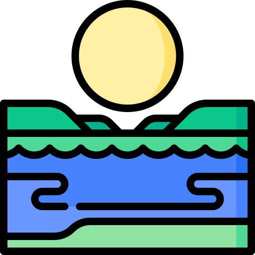湖 Special Lineal color icon