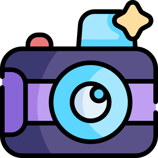 kamera Kawaii Lineal color icon