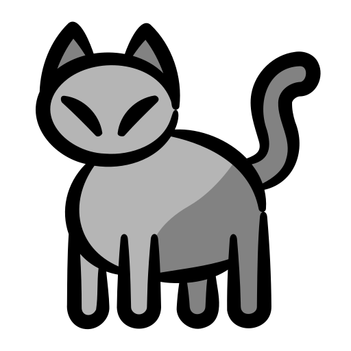Черный кот Generic Hand Drawn Color иконка