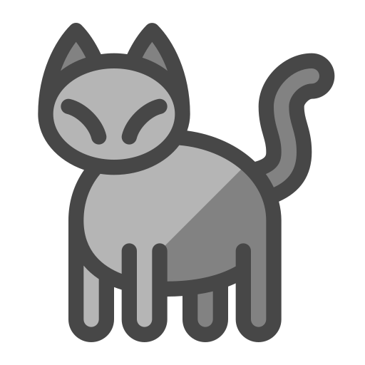 chat noir Generic Outline Color Icône