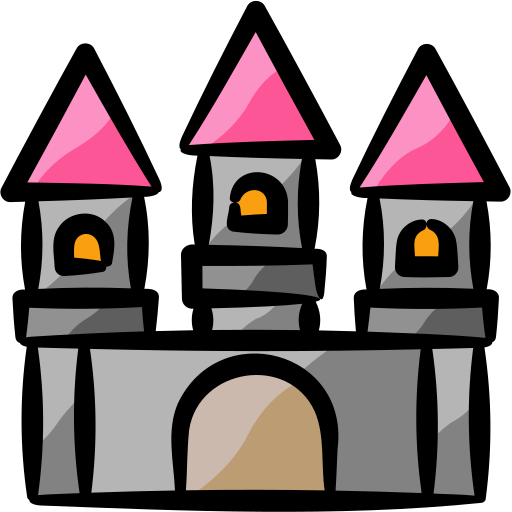 Castle Generic Hand Drawn Color icon