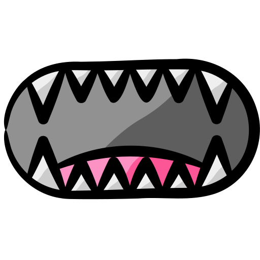 Fangs Generic Hand Drawn Color icon