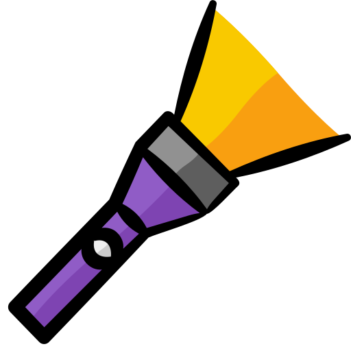 Flashlight Generic Hand Drawn Color icon