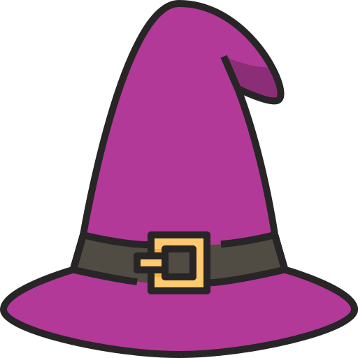 cappello da strega Generic Outline Color icona