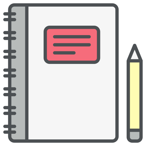 Workbook Generic Outline Color icon