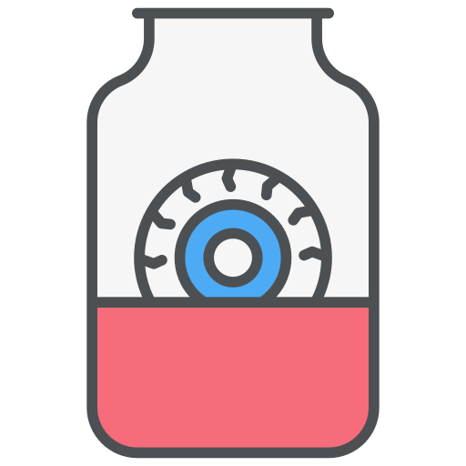 Eye jar Generic Outline Color icon