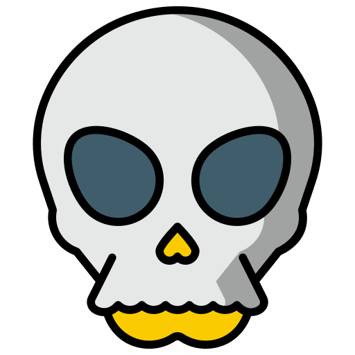 Skull Generic Outline Color icon