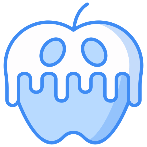 Poisoned apple Generic Blue icon