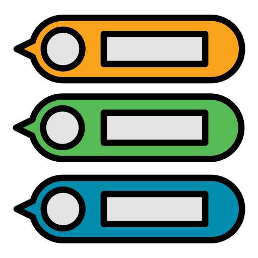 botón de información Generic Outline Color icono