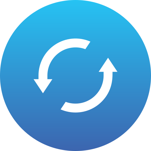 flecha circular Generic Flat Gradient icono