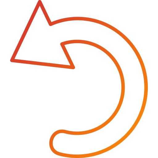 Curved arrow Generic Gradient icon