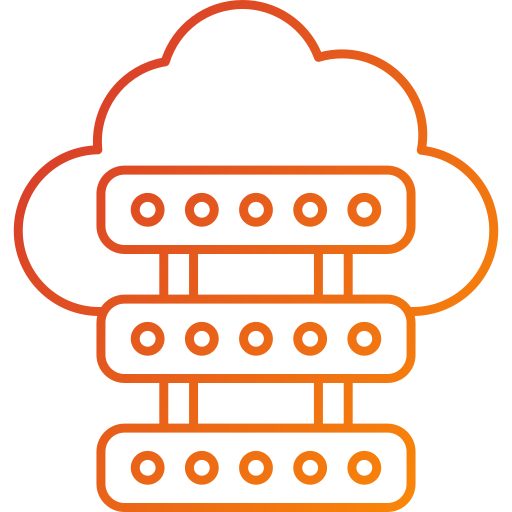serwer w chmurze Generic Gradient ikona