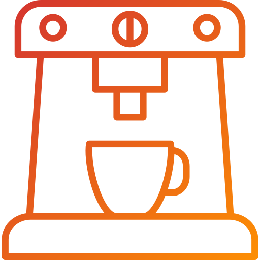 maquina de cafe Generic Gradient icono