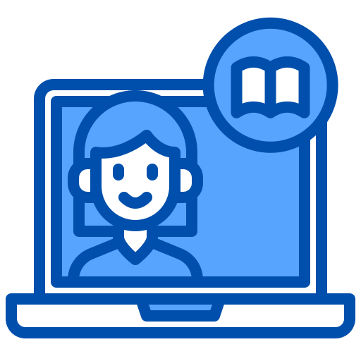 Online learning xnimrodx Blue icon