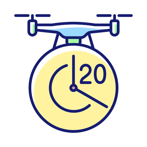 flugzeit Generic Thin Outline Color icon