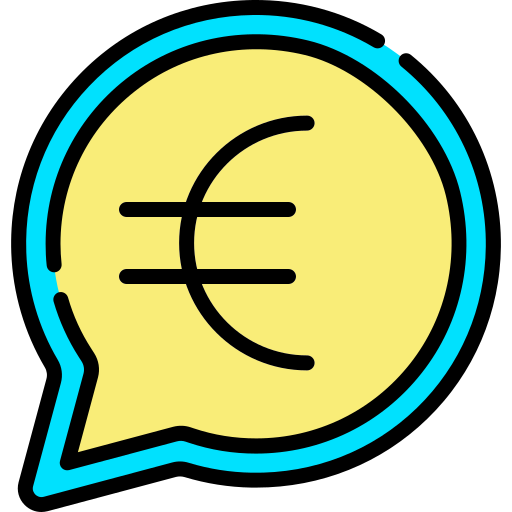 euro geld Generic Outline Color icoon