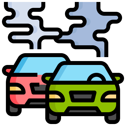 대기 오염 Surang Lineal Color icon