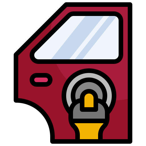 車のドア Surang Lineal Color icon