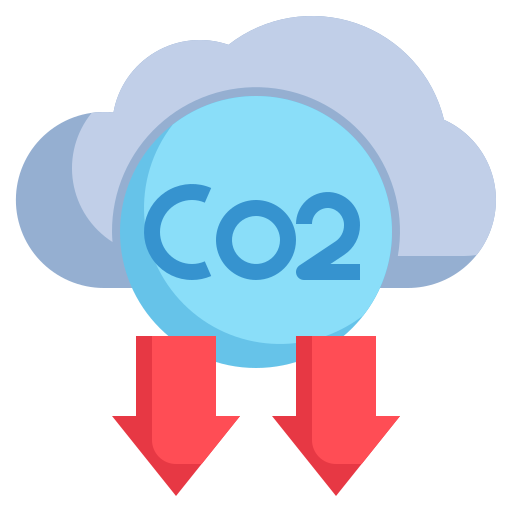 dióxido de carbono Surang Flat icono