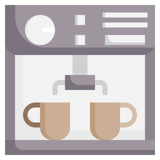 Coffee machine Surang Flat icon