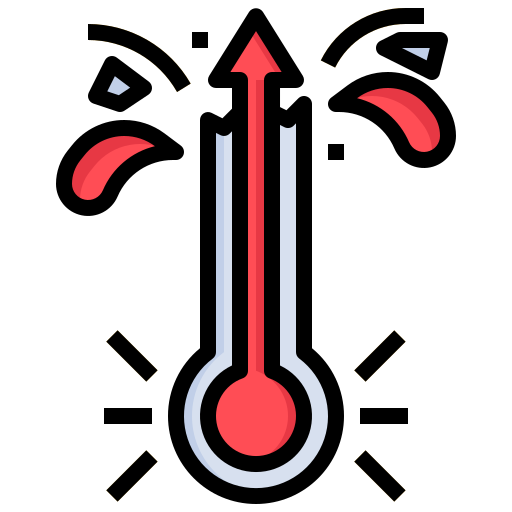 Высокая температура Surang Lineal Color иконка