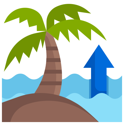 Sea level Surang Flat icon