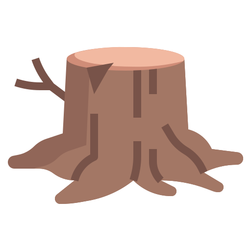 Tree stump Surang Flat icon