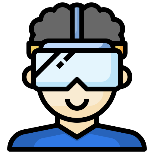 Vr glasses Surang Lineal Color icon