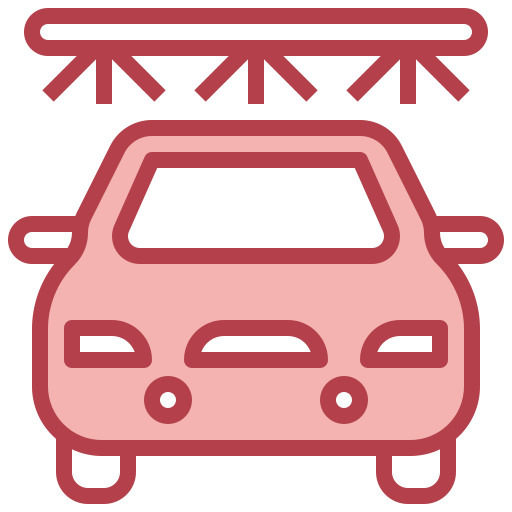 Car wash Surang Red icon
