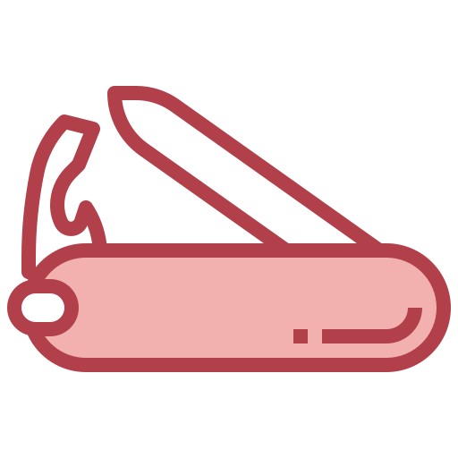cuchillo del ejército suizo Surang Red icono