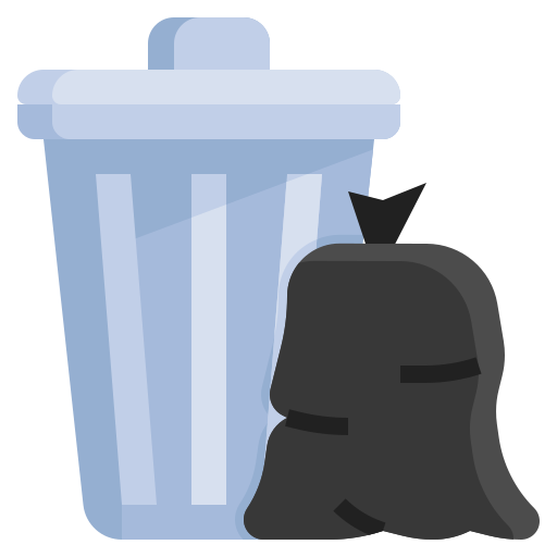 Garbage bag Surang Flat icon