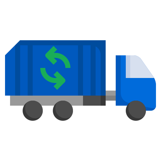 camión de la basura Surang Flat icono