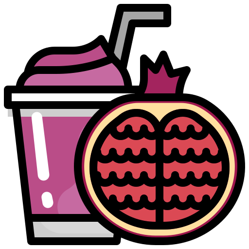 Pomegranate Surang Lineal Color icon