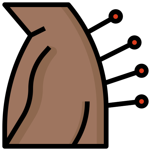 acupuntura Surang Lineal Color icono