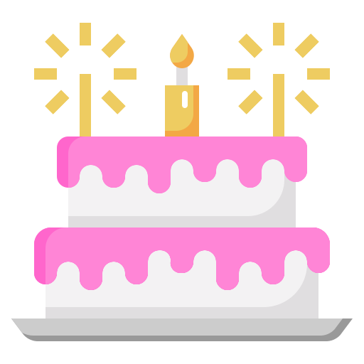 gâteau d'anniversaire Surang Flat Icône