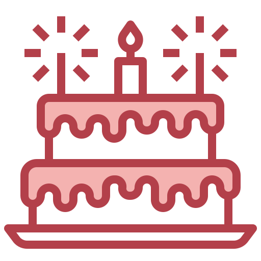 gâteau d'anniversaire Surang Red Icône