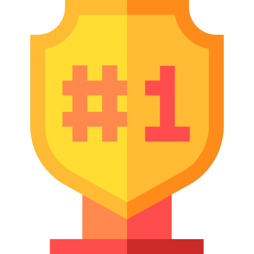 First place Basic Straight Flat icon