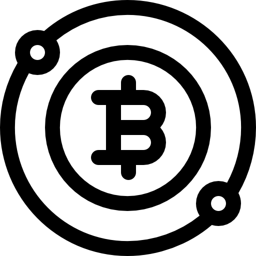 bitcoin Basic Rounded Lineal icona