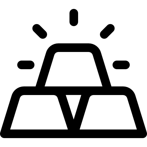 goldbarren Basic Rounded Lineal icon