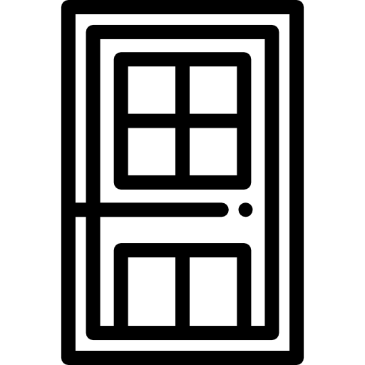 drzwi Detailed Rounded Lineal ikona